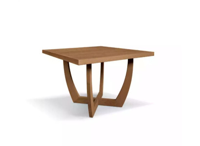 Dining room Dining table kitchen table 110 x 110 x 74 cm brown style modern table