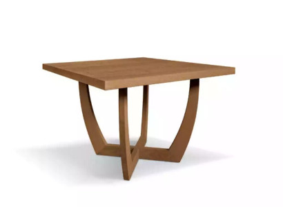 Dining room Dining table kitchen table 110 x 110 x 74 cm brown style modern table