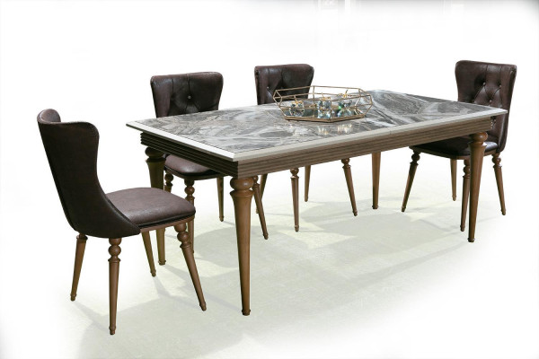 Dining table Table Wood 180x100 Dining room brown Dining tables Tables Furniture new