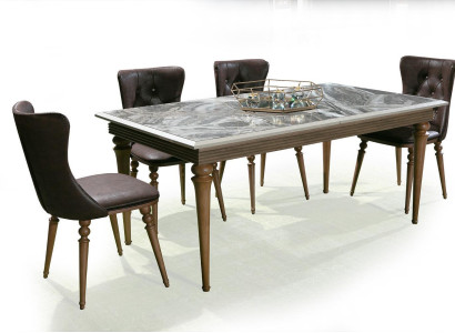Dining table Table Wood 180x100 Dining room brown Dining tables Tables Furniture new