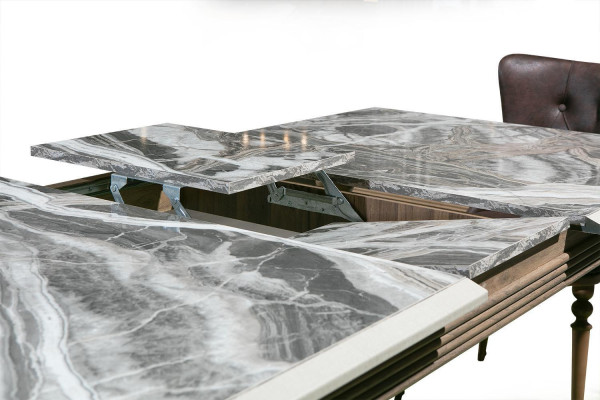 Complete Set Dining table 4x Chairs Dining room Set Ess Wood Table Tables 4pcs