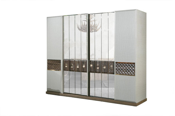Wardrobe Wood Wardrobe Bedroom Furniture Design Cabinets Gray Italy