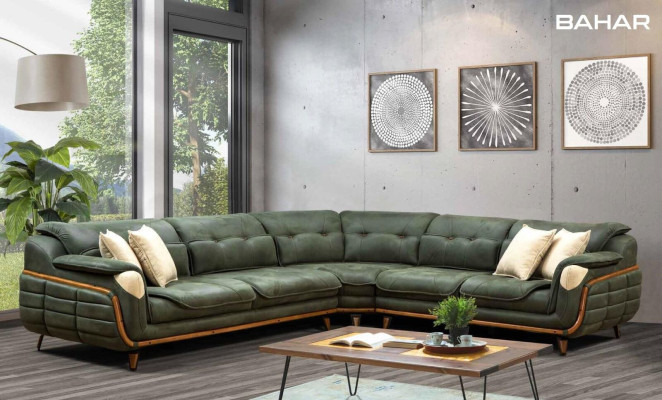 Design Corner sofa L-shape Couch Upholstery Luxury Living room Soft Style