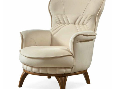 Armchair Luxury Design Textile Living room Classic s Style Lounge Furniture