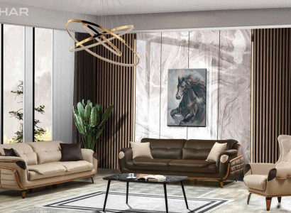 Sofa set 3+3 Seater Sofa Armchair Sofas Relax Luxury Set Living room
