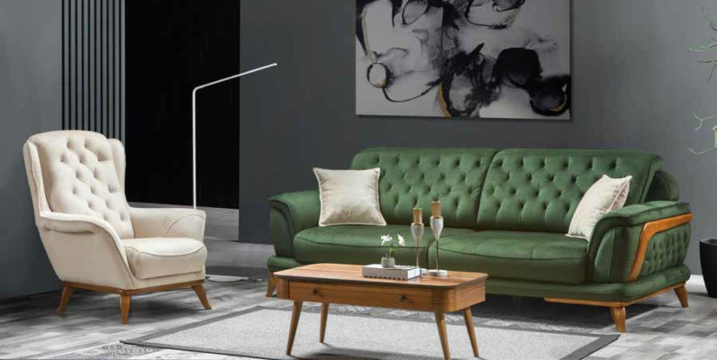 Armchair Luxury Design Furniture Classic s Style Design Textile Living room