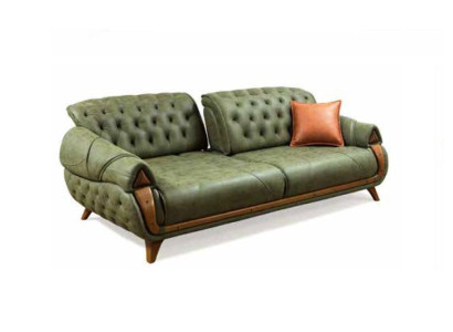 Classic r Three Seater Sofa Couch Upholstery Furniture Living room 3 Seat