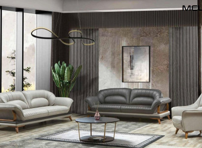 Luxury Suite Set Sofa set 3+3+1 Seater Sofas Armchair Fabric 3pcs.