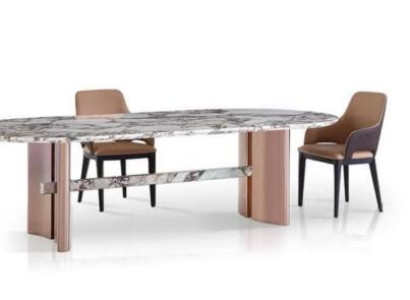 Dining room Furniture stainless steel Oval Dining table Table Design Tables Luxury Furniture