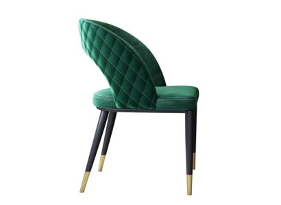 Dining chairs Living room Green stylish Chair with wooden legs Modern