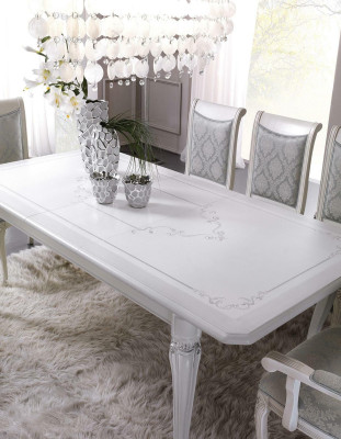 Italian Dining room Furniture Set Dining room Group Display case Table 6x Chairs 8pcs.