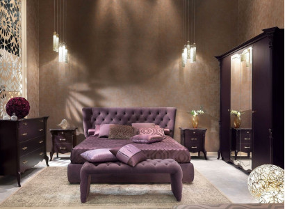 Bed Upholstery Design Luxury Double Hotel Beds Sleep Room Luxury Purple