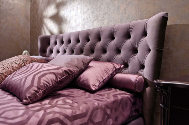 Bed Upholstery Design Luxury Double Hotel Beds Sleep Room Luxury Purple
