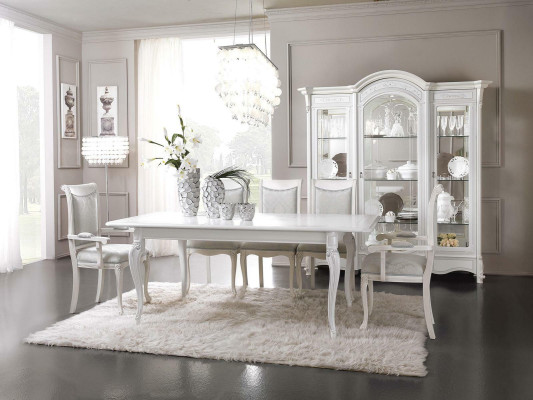 Italian Living room Furniture Dining table Table up to 6 People Tables Baroque Rococo