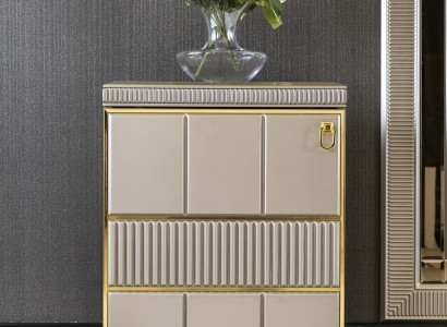 Chest of drawers Beige Luxury Wardrobe Elegant Chests of drawers Style Modern Furniture Beautiful new