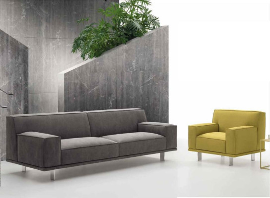 Sofa set 3+1 Seater Textile Relax Set Design Sofas Upholstery Couches alfitalia