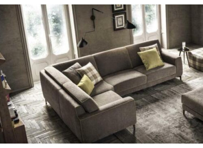 Italian Corner sofa Sofa Couch Sofas Couches Corner Suite Furniture Fabric Textile