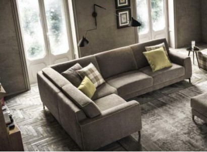 Italian Corner sofa Sofa Couch Sofas Couches Corner Suite Furniture Fabric Textile