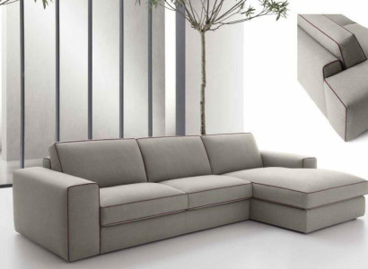 Fabric L-shape Couch Living landscape Corner sofa Modern Design Sofa Focus alfitalia