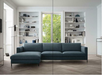 Leather sofa Living landscape Corner sofa XXL Upholstery Corner Seat Couch L-shape Living room