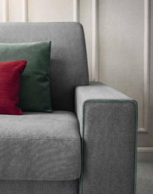 Living room Textile Sofa Gray Two-seater Designer Sofas Upholstery Sofas 2 Seater new