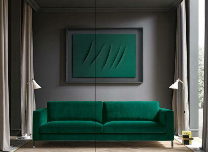 Living room Green Three Seater Fabric Design Couches Upholstery Sofa Sofas Green Furniture