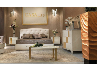 Italian style furniture 4 pieces. Set Bed + 2x Bedside table + Chest of drawers Bedroom