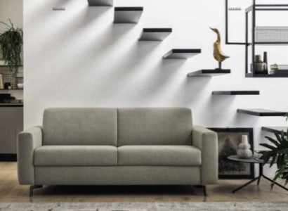Living landscape upholstered sofa lounge sofa three-seater sofa fabric sofa couch Italy