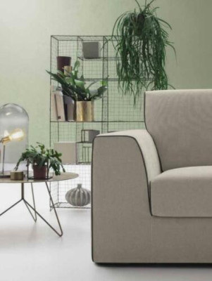 Gray Couch Living landscape Fabric Corner Sofa Design Textile Sofa L-shape alfitalia new