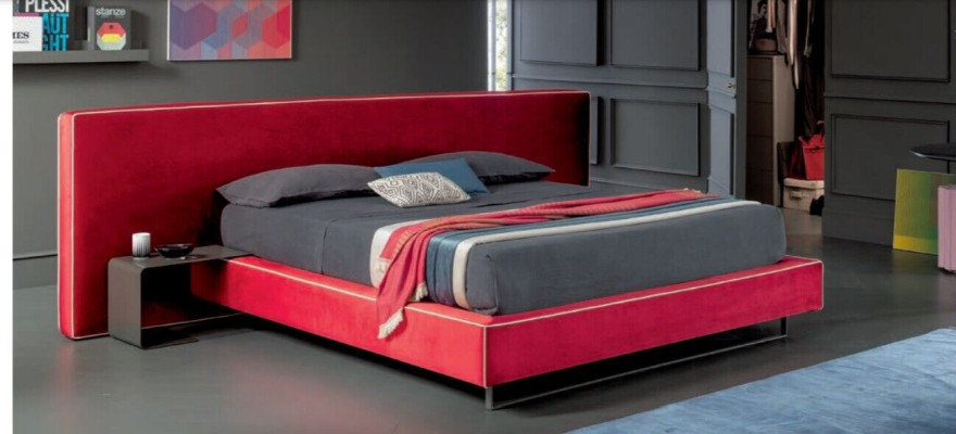 Design Luxury Double Hotel Beds Fabric Luxury Bedroom Bed Italy Furniture new