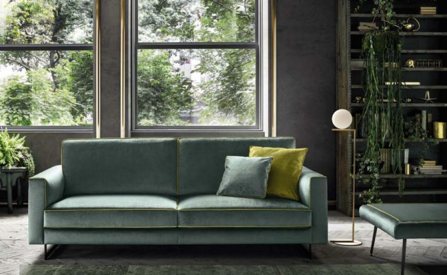 Italian Sofa Design Luxury Upholstery Couch Modern Sofa 3 Seater alfitalia new