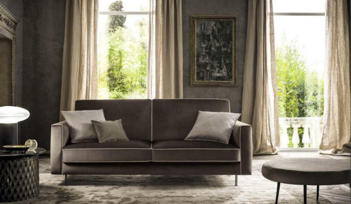Italian Sofa Design Luxury Upholstery Couch Modern Sofa 3 Seater alfitalia new