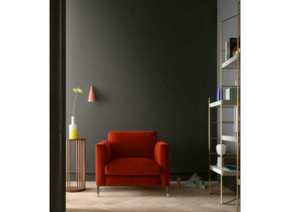 Design Lounge Club Relax Armchair Chair Upholstery Television Textile Red Luxury Fabric new