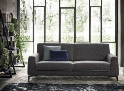Design Gray Sofa 3 Seater Modern Fabric Couch Sofa Upholstery Sofas Luxury alfitalia