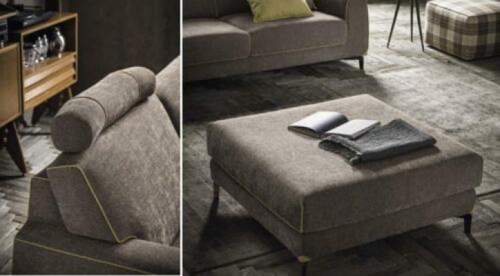 Design Gray Sofa 3 Seater Modern Fabric Couch Sofa Upholstery Sofas Luxury alfitalia