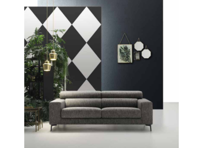 Modern 3 Seater Sofas Room Furniture Gray Design Three Seater Couch Upholstery Sofa