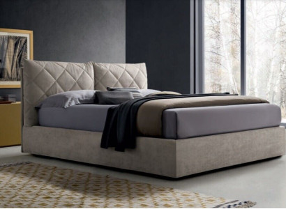 Designer Bed Fabric Hotel Wood Beds Double Sleep Room Luxury Modern Italy