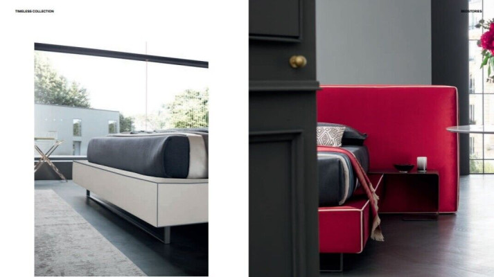 Italian Designer Bed Bedroom Beds Textile Hotel Luxury Upholstery Furniture