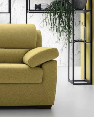 Modern Style Sofa Italy 2-seater Textile Wooden Frame Living room Couch Sofa alfitalia
