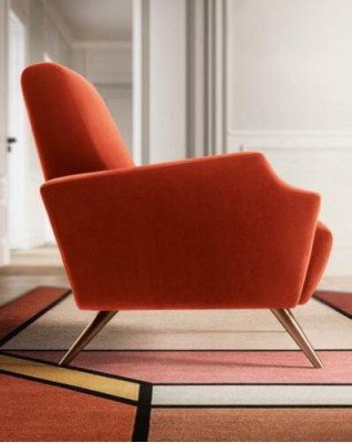 TV Chair Upholstery Couch Fabric Design Relax Club Armchair Lounge Sofa 1 Seater