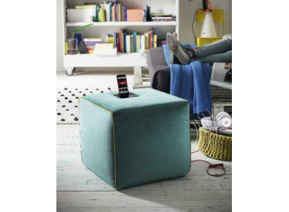 Stool charging station cell phone upholstered stool stool ottoman pouf footstool
