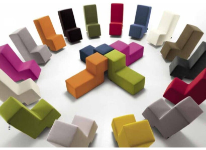 Stool Ottoman Chaise Lounge Bench seat Living room Furniture upholstered foot Italy