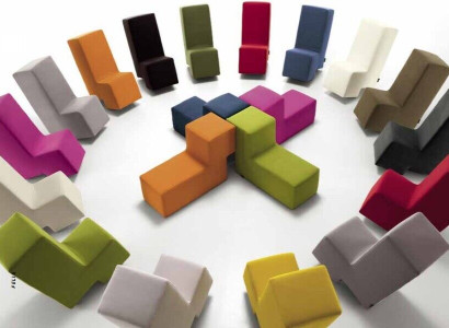 Stool Ottoman Chaise Lounge Bench seat Living room Furniture upholstered foot Italy