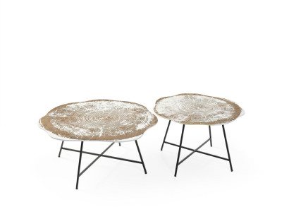 Coffee tables Set of 2 Coffee tables Tables Designer Round 2-piece Coffee table e