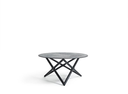 Luxurious round coffee table for the living room in a modern style