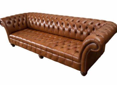 Sofa Living room Chesterfield Couch Upholstery Sofas 4 Seater Leather xxl big