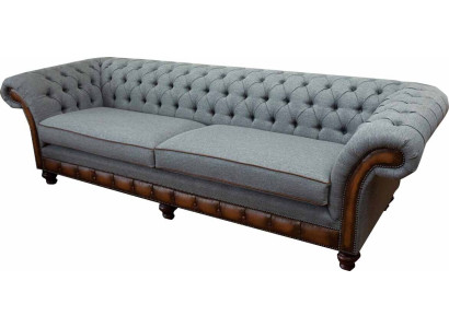 Luxury Sofa 4 Seater Living room Chesterfield Couch Design Gray Sofas new