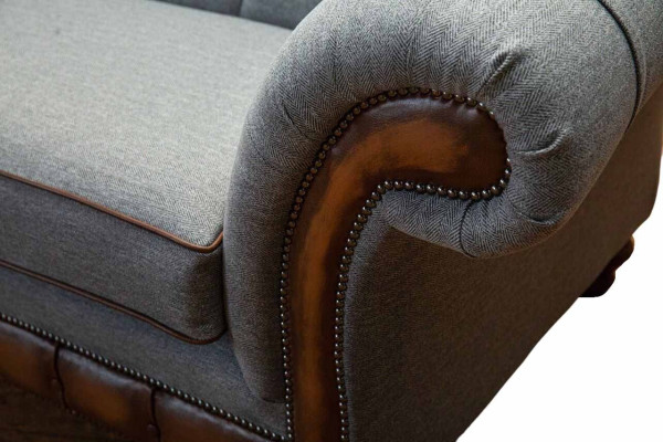 Luxury Sofa 4 Seater Living room Chesterfield Couch Design Gray Sofas new