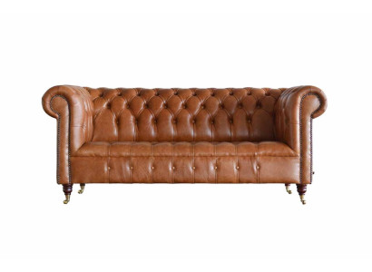 Chesterfield Sofa 3 Seat Upholstery Couches Sofas Couch Three Seater Brown