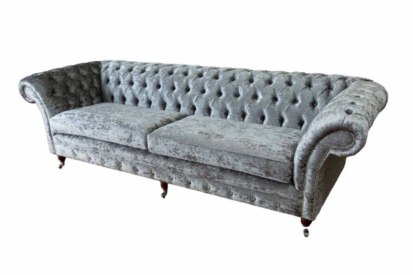 Four Seater Sofa Sofas 4 Seater Chesterfield Living room Fabric Design Seat